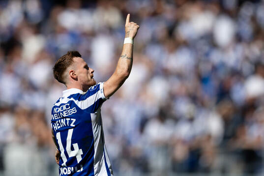 IFK Göteborgs Tobias Heintz jublar