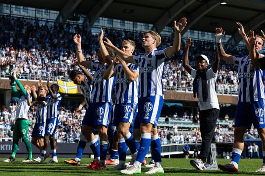 IFK Göteborgs spelare jublar