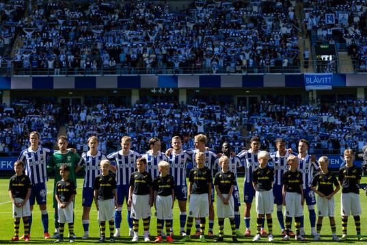 IFK Göteborgs spelare på line up