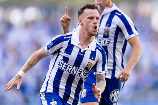 IFK Göteborgs Tobias Heintz jublar