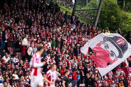 Spectators in the stands