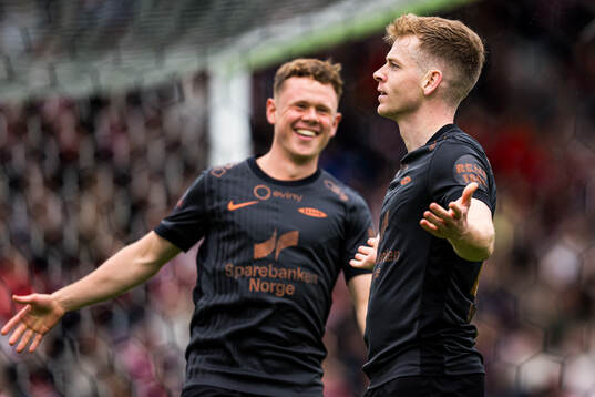 Sævar Atli Magnusson of Brann celebrates