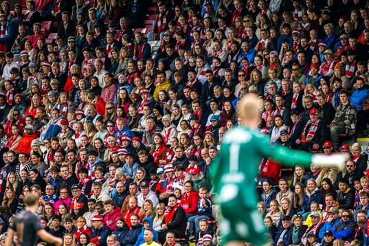 Spectators in the stands