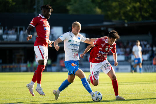Degerfors Mamadouba Diaby och Elias Barsoum