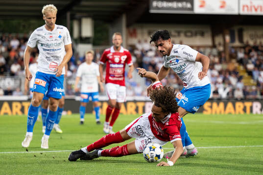 Degerfors Maill Lundgren och Värnamos Mohammad Alsalkhadi