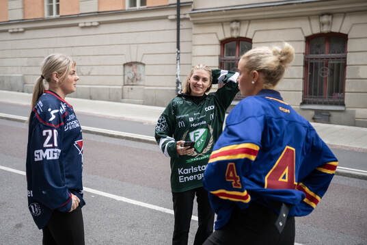 Linköpings Lova Blom, Färjestads Ida Boman och