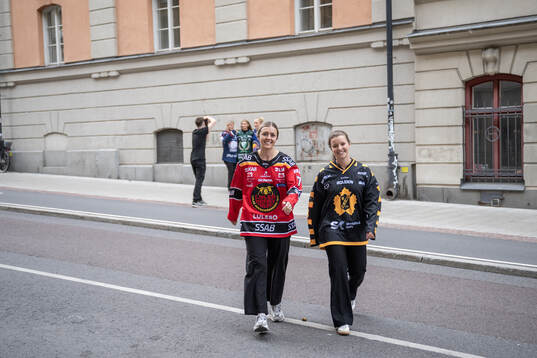 Luleås Linnéa Johansson och Skellefteås Malou Berggren
