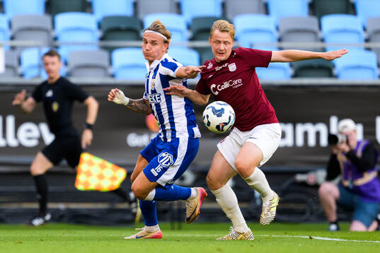 IFK Göteborgs Linus Carlstrand och Qvidings Billy