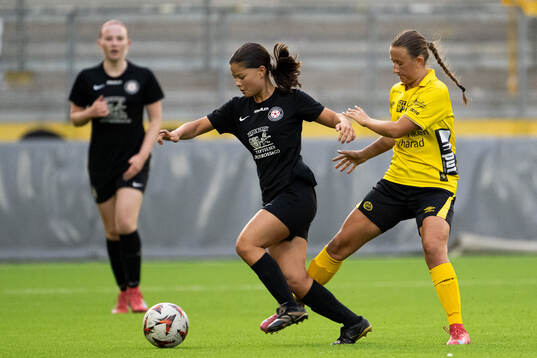 Ruddalens Klara Leigert och Elfsborgs Greta Nordgren