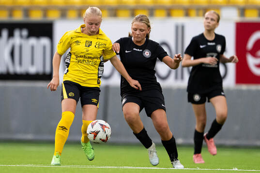 Elfsborgs Stina Grimmergård och Ruddalens Sally Goliger