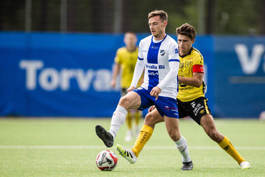 Haninges Mattias Bouvin och Elfsborgs Besfort Zeneli