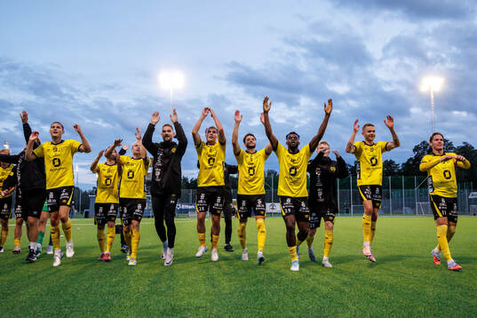 Elfsborgs spelare jublar