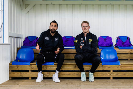 Haninges tränare Erkan Zengin och Elfsborgs tränare Oscar