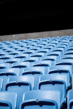 General view of stadium seats
