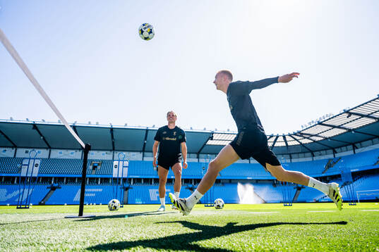 Jens Stryger Larsen and Daniel Gudjohnsen
