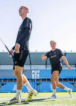 Daniel Gudjohnsen and Jens Stryger Larsen