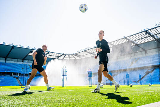 Jens Stryger Larsen and Daniel Gudjohnsen