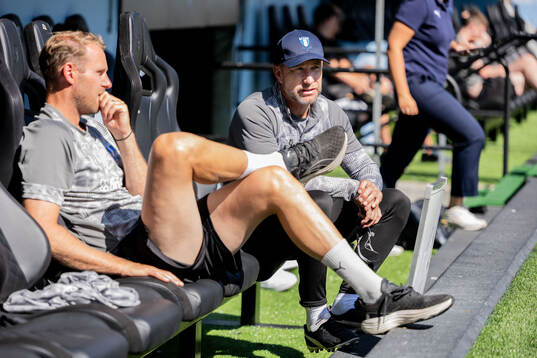 Sports director Ola Toivonen and head coach Henrik Rydström