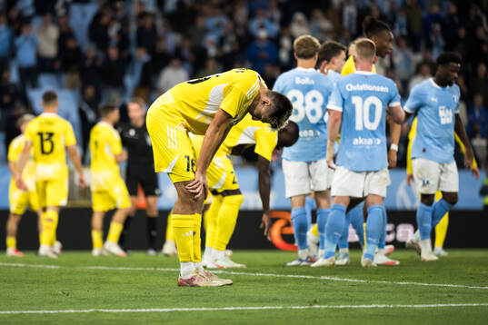 Filip Slavicek of SK Sigma Olomouc looks dejected