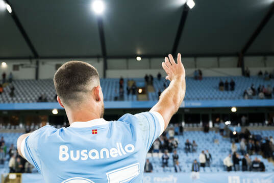 Gabriel Busanello of Malmö FF celebrates