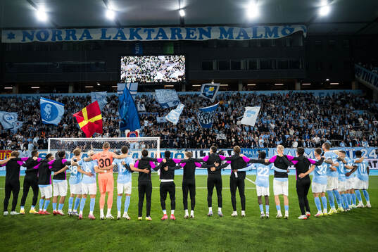 Players of Malmö FF celebrate