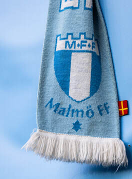 General view of a Malmö FF scarf