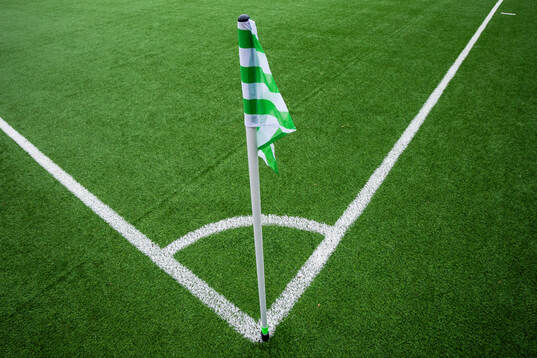 En hörnflagga på Hammarby IP