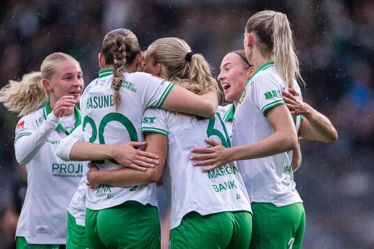 Hammarbys Vilde Hasund jublar