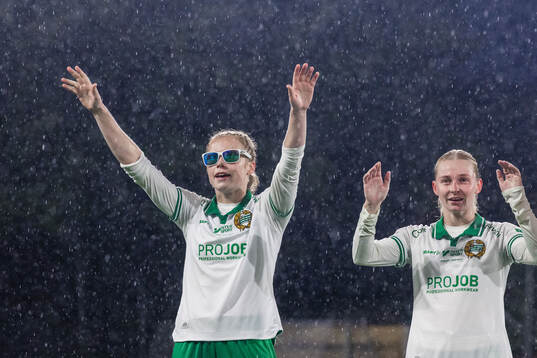 Hammarbys Julie Blakstad jublar