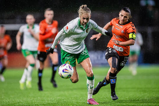 Hammarbys Ellen Wangerheim och Kristianstads Emma Petrovic