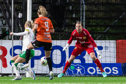 Hammarbys målvakt Melina Loeck