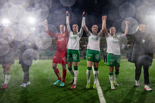 Hammarbys målvakt Melina Loeck, Ellen Wangerheim, Vilde