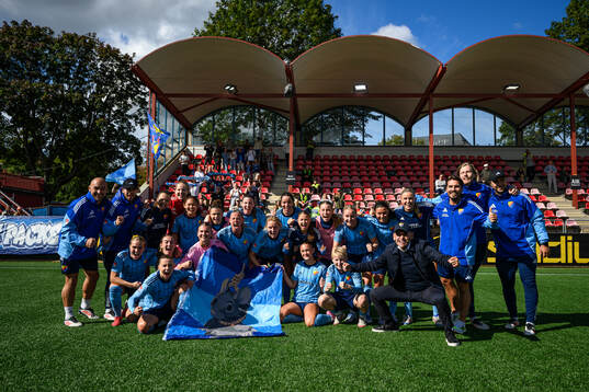 Djurgårdens spelare jublar