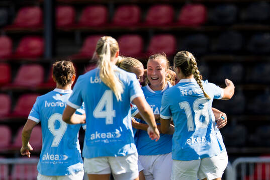 Malmö FFs Sara Kanutte Sørensen Fornes (m) gör 0-5 och