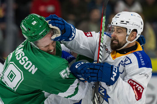Rögles Filip Johansson och Zugs Tomas Tatar
