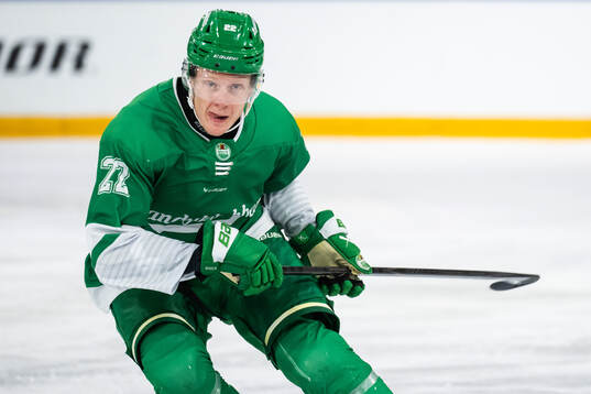 under träningsmatchen i ishockey mellan Zug och Rögle