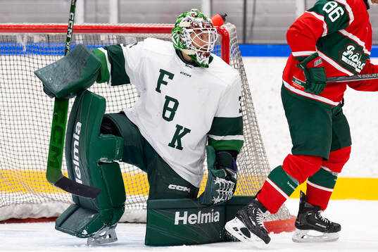 Färjestads målvakt Emil Larmi