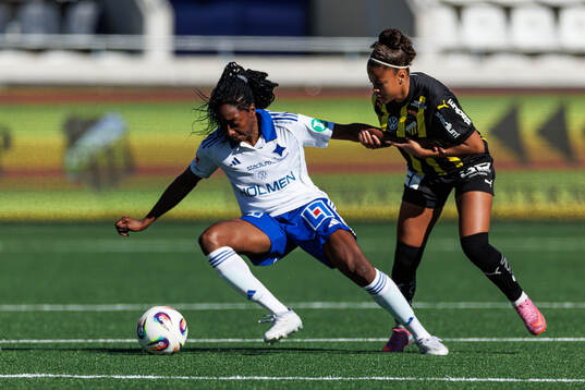 IFK Norrköpings Maya Aliyah Antoine och Häckens Felicia
