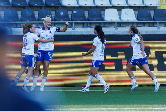 IFK Norrköpings Wilma Leidhammar jublar