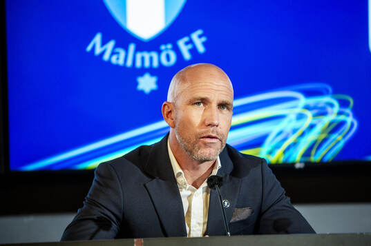 Malmö FFs huvudtränare Henrik Rydström på en