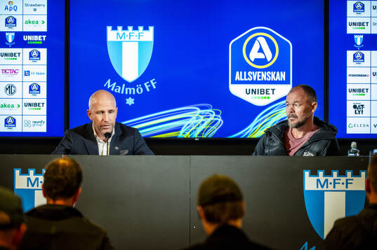 Malmö FFs huvudtränare Henrik Rydström och IFK