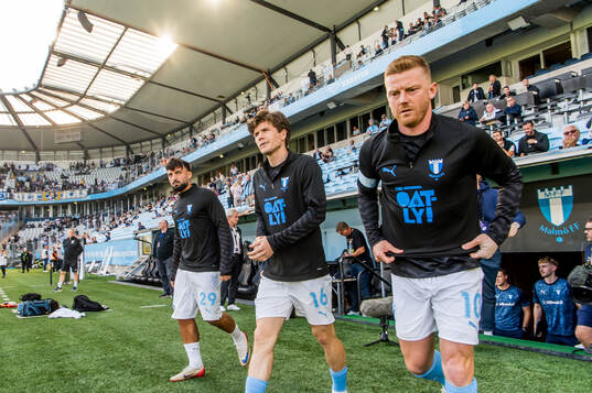 Malmö FFs Sead Haksabanovic, Oliver Berg och Anders