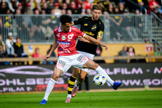 Degerfors Elias Barsoum och AIKs Anton Salétros