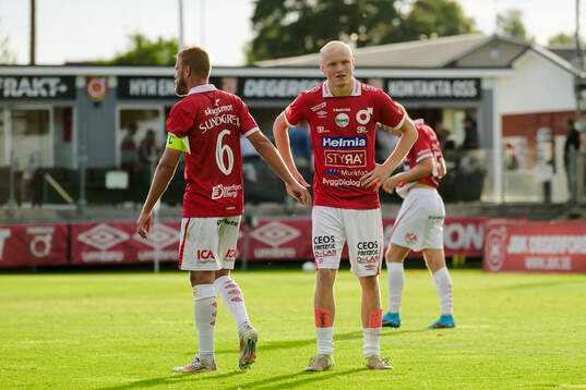 Degerfors Daniel Sundgren  och Marcus Rafferty deppar