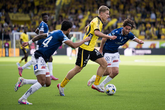 Elfsborgs Gottfrid Rapp och Halmstads Rocco Ascone