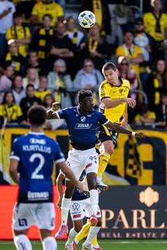 Halmstads Emmanuel Yeboah och Elfsborgs Rasmus Wikström