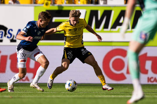 Halmstads Villiam Granath och Elfsborgs Gottfrid Rapp