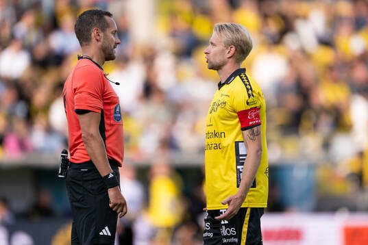 Domare Victor Wolf och Elfsborgs Johan Larsson