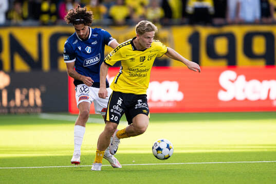 Halmstads Rocco Ascone och Elfsborgs Gottfrid Rapp