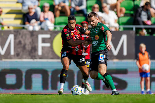 Östersunds Gideon Granström och Varbergs Erion Sadiku